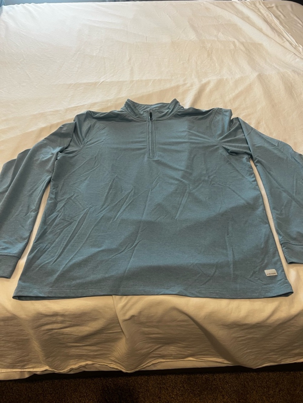 Linksoul Heathered Sky Blue Long Sleeve Pullover